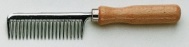 Расчёска HS для прореживания гривы с деревянной ручкой